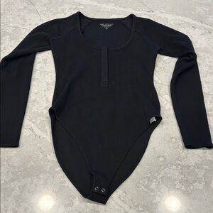 Good American Black Bodysuit
